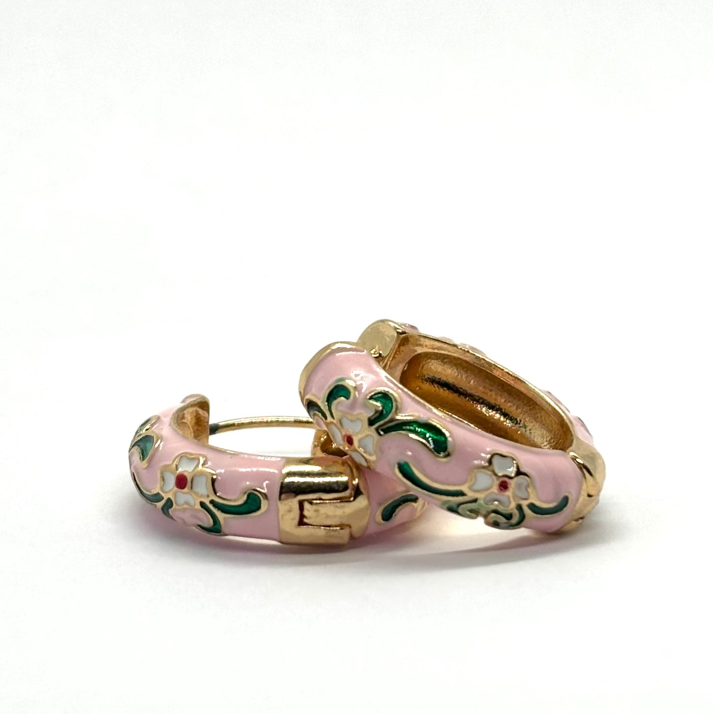 Little Floral Pink Hoops