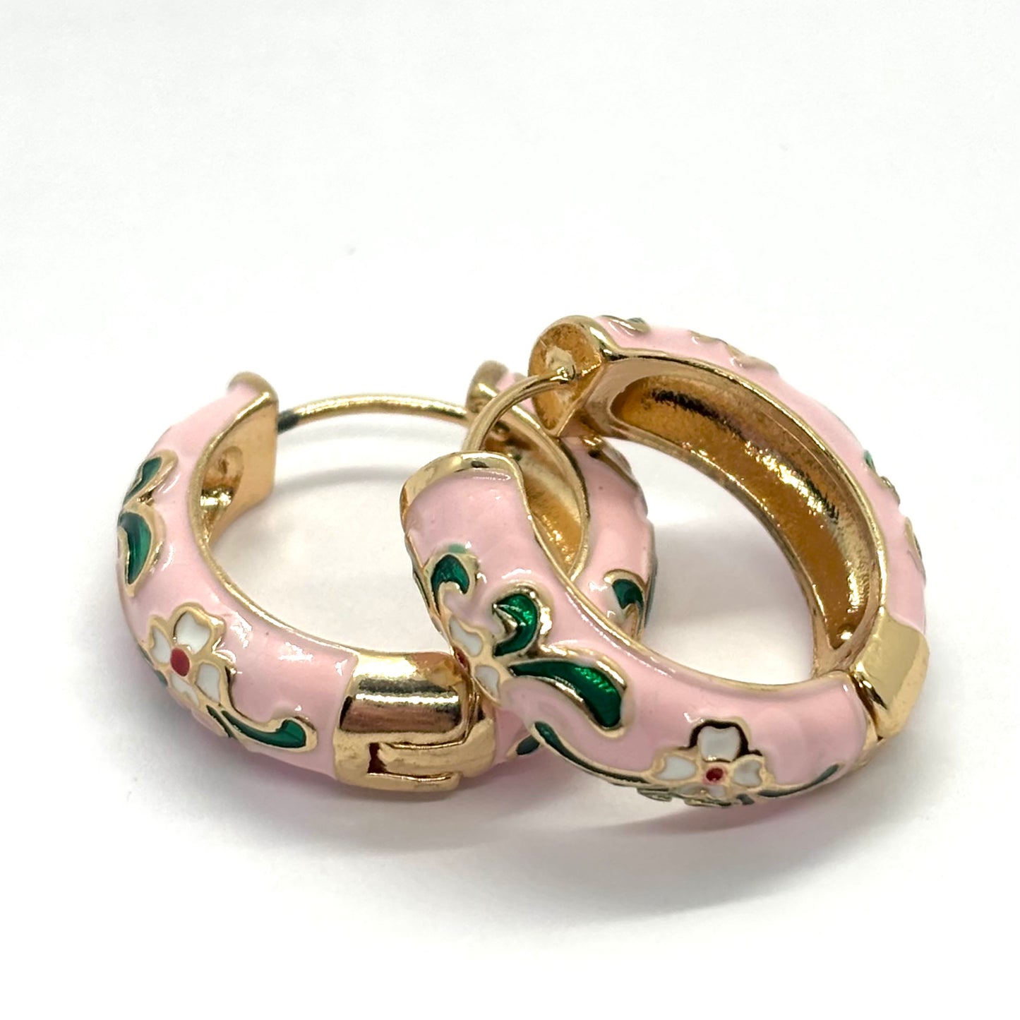 Little Floral Pink Hoops