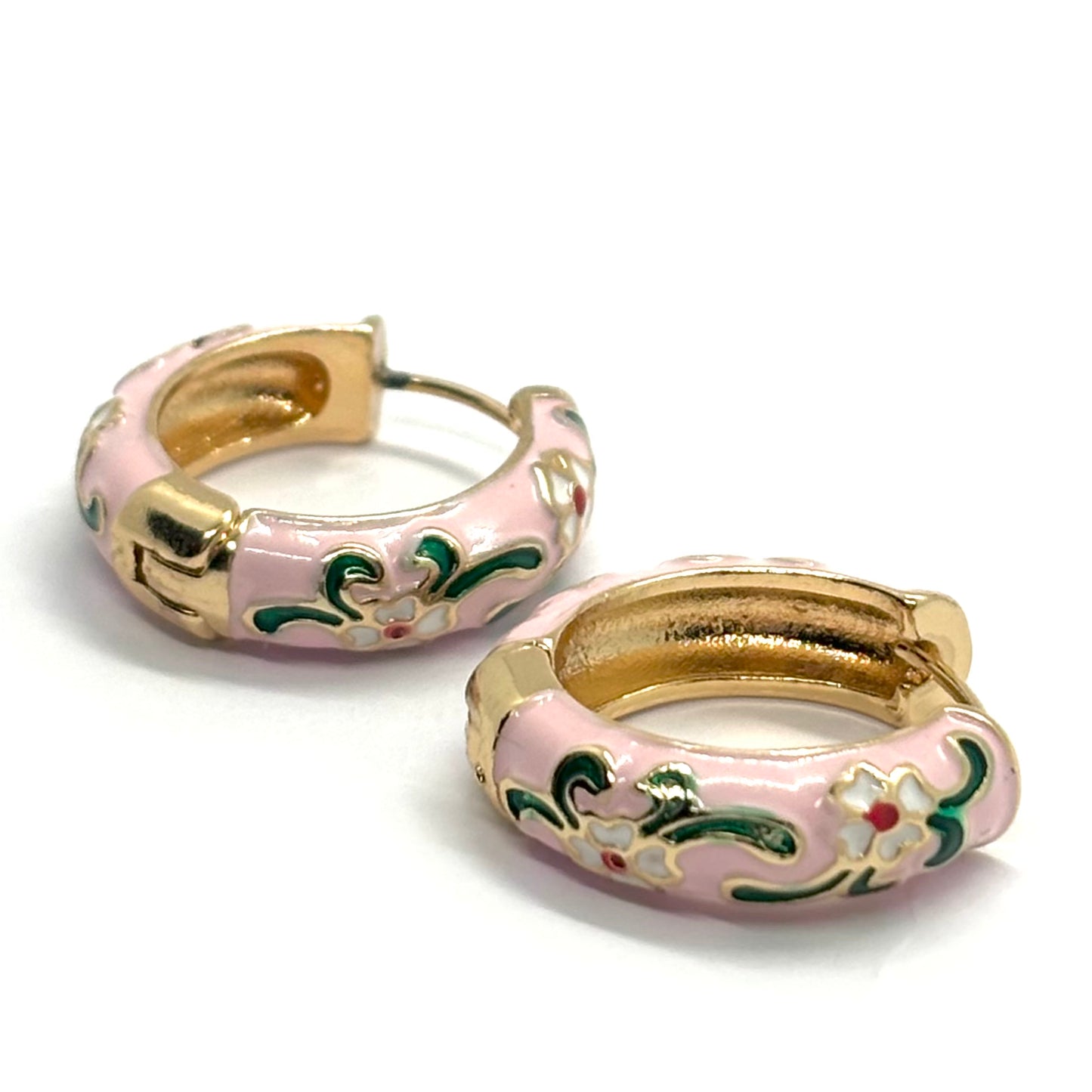 Little Floral Pink Hoops