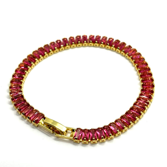 Raspberry Jewel Bracelet